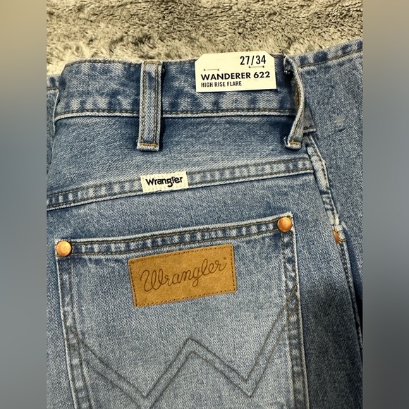 Free people X Wrangler flare jeans - Picture 6 of 7